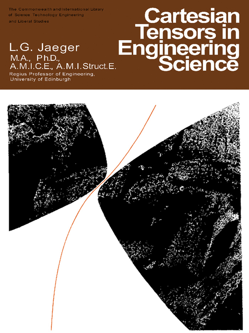 Title details for Cartesian Tensors in Engineering Science by L. G. Jaeger - Available